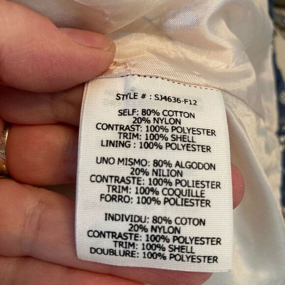 By Stella retro lace coquette evening coat w/ pearl edged collar& pockets, lined - Picture 8 of 13